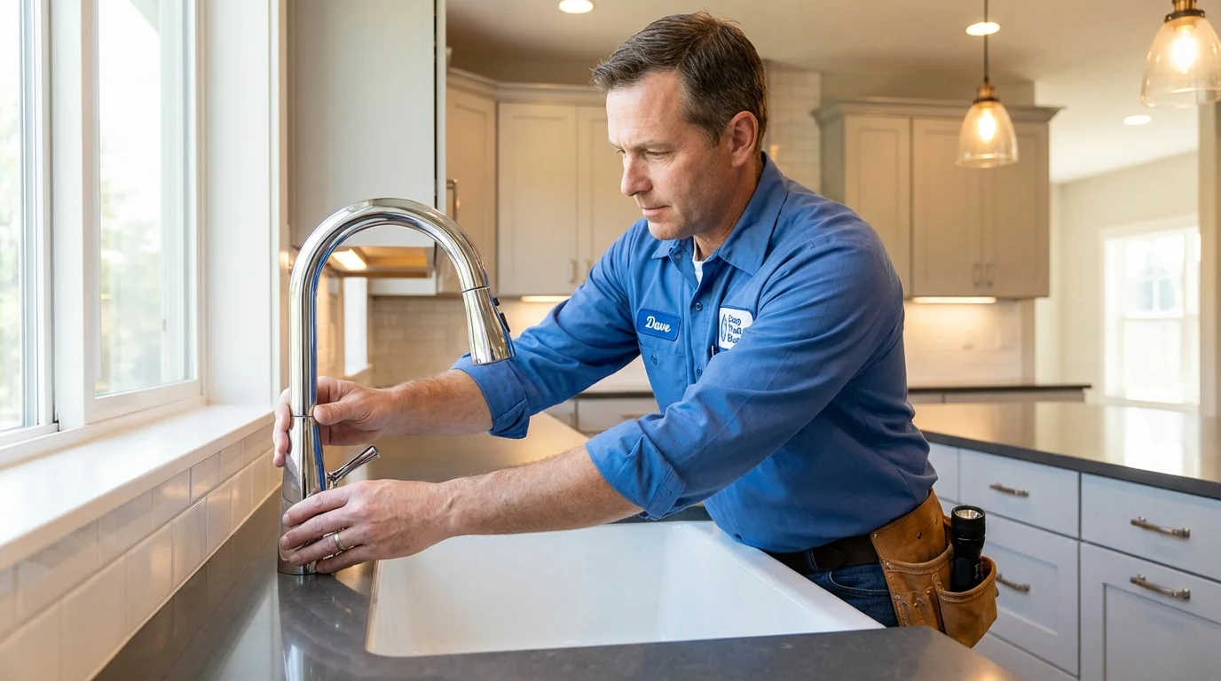 Kitchen faucet installation by Johns Plumbing LLC in Ketchikan