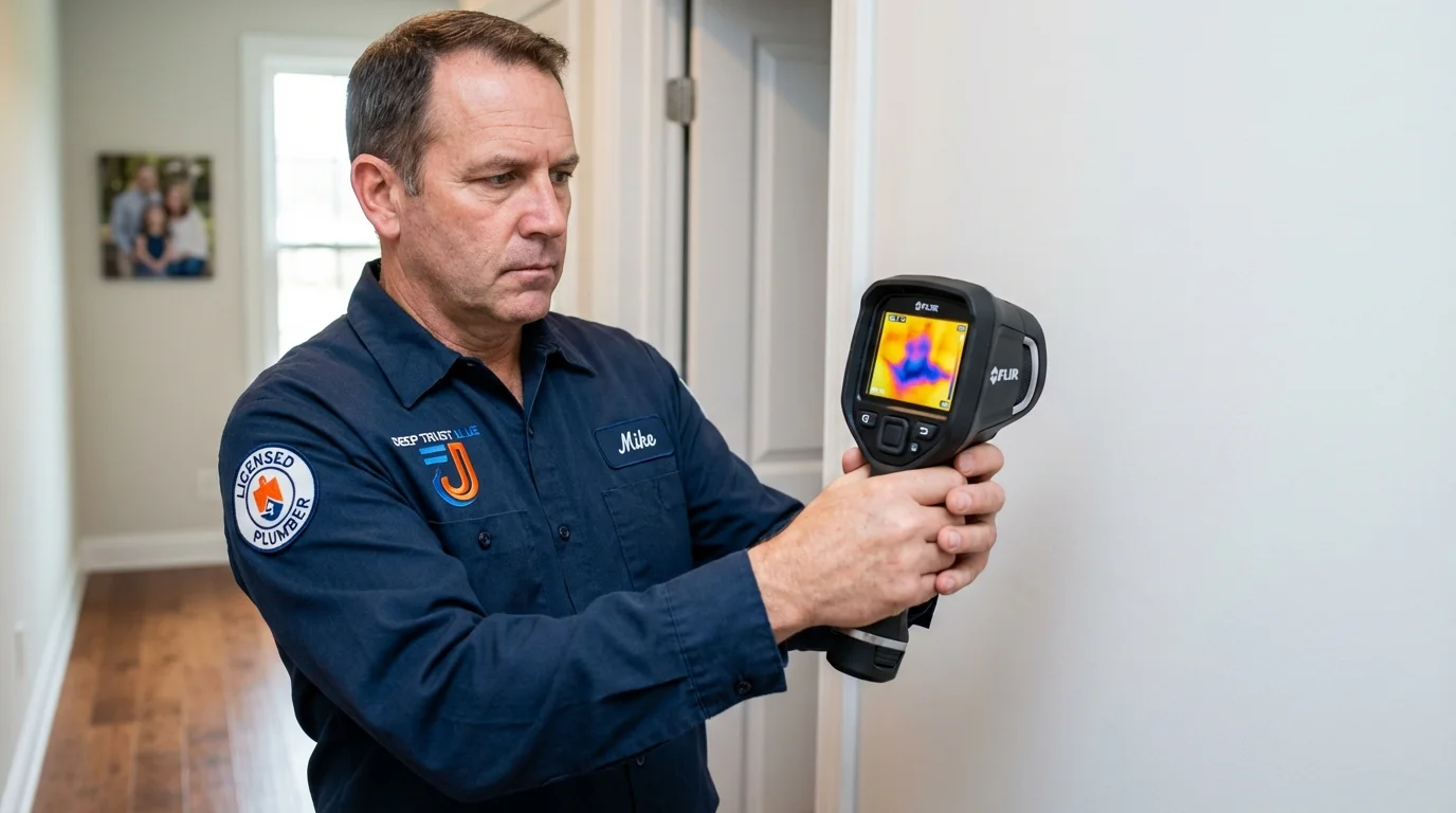 Thermal imaging leak detection by Johns Plumbing LLC in Ketchikan